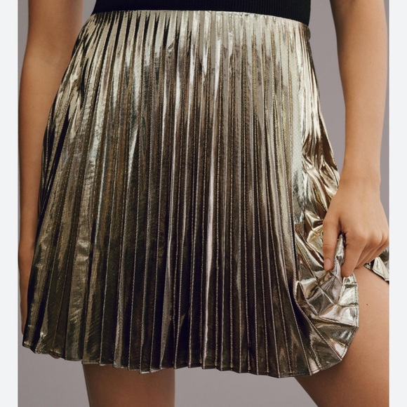 Box pleat metallic mini - Picture 2 of 7